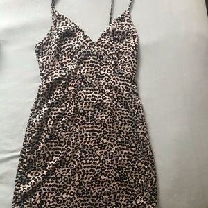 Princess Polly worn once leopard slip dress